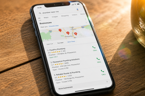 Your business ranking #1 in Google local search results